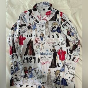 Taylor Swift matching pajama set